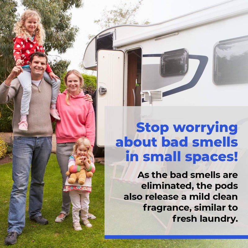 Cabin Obsession RV Toilet Treatment Drop Ins - 24 Easy Flush Self-Dissolving RV Black Tank Treatment Packets - Eliminate Odors and Break Down Waste Within Your RV Holding Tank - Image 4